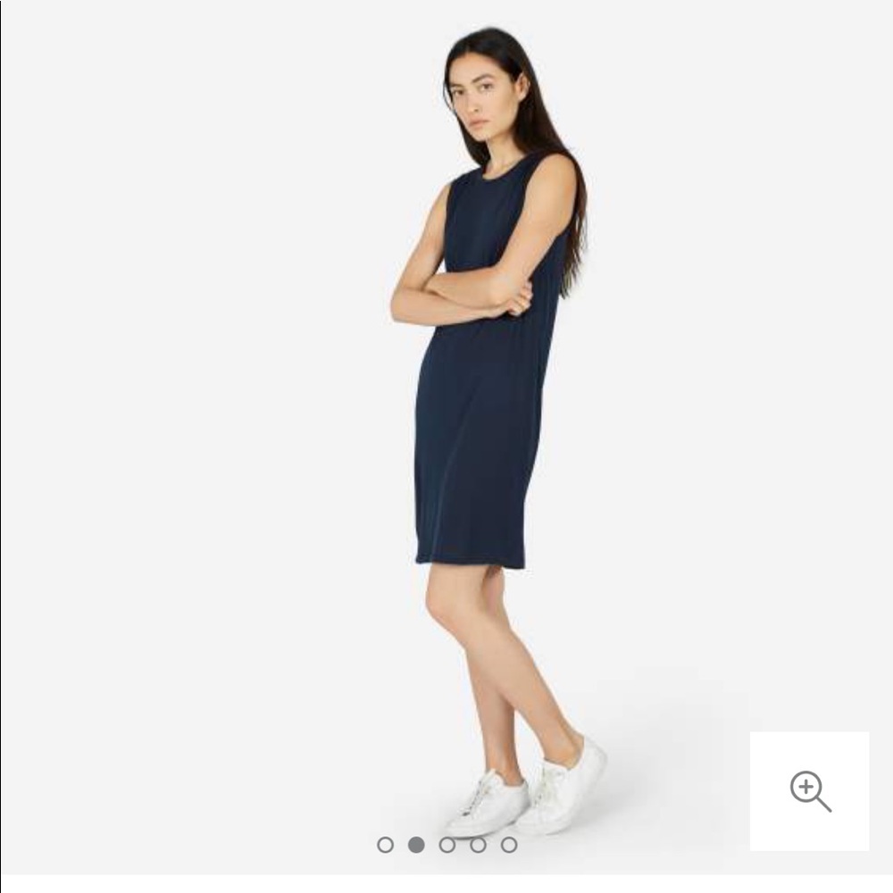 Everlane Luxe Drape Muscle Tank Dress - CHARCOAL